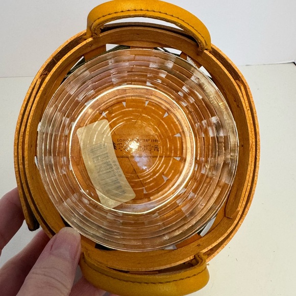 LONGABERGER Tree Trimming Collection - 1999 Peppermint Basket w/Insert & Box -5” - Picture 6 of 12